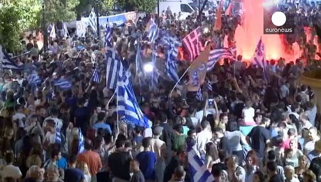یونان؛ جشن و شادی مردم پس از رای منفی در همه پرسی