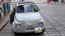 Fiat 500 Year 1958 in Turin, Italy. Engine Startup, Walkaround and Drive
