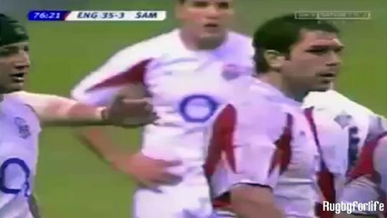 Alesana Tuilagi V Lewis Moody FIGHT / England V Samoa 2005