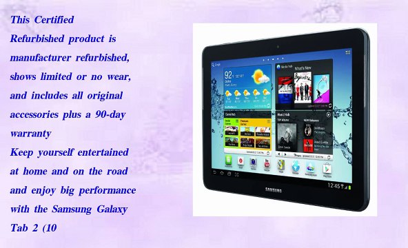 Samsung Galaxy Tab 2 10.1 Inch 16GB Wi Fi Titanium