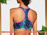 Jimmy Design New Season Compression Womens Printed Sports Bra Running Fitness Top Sparkle 32A
