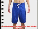 NFL Mens Indianapolis Colts Athletic Sports Shorts with Swim Lining L Blue