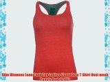 Nike Womens Lean Tank Top Ladies Sleeveless T Shirt Vest mesh Panels Red 16 (XL)