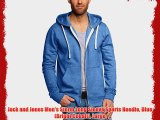 Jack and Jones Men's Storm Long Sleeve Sports Hoodie Blue (Bright Cobalt) Large