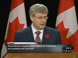 Canadian PM Harper on 'the new antisemitism'