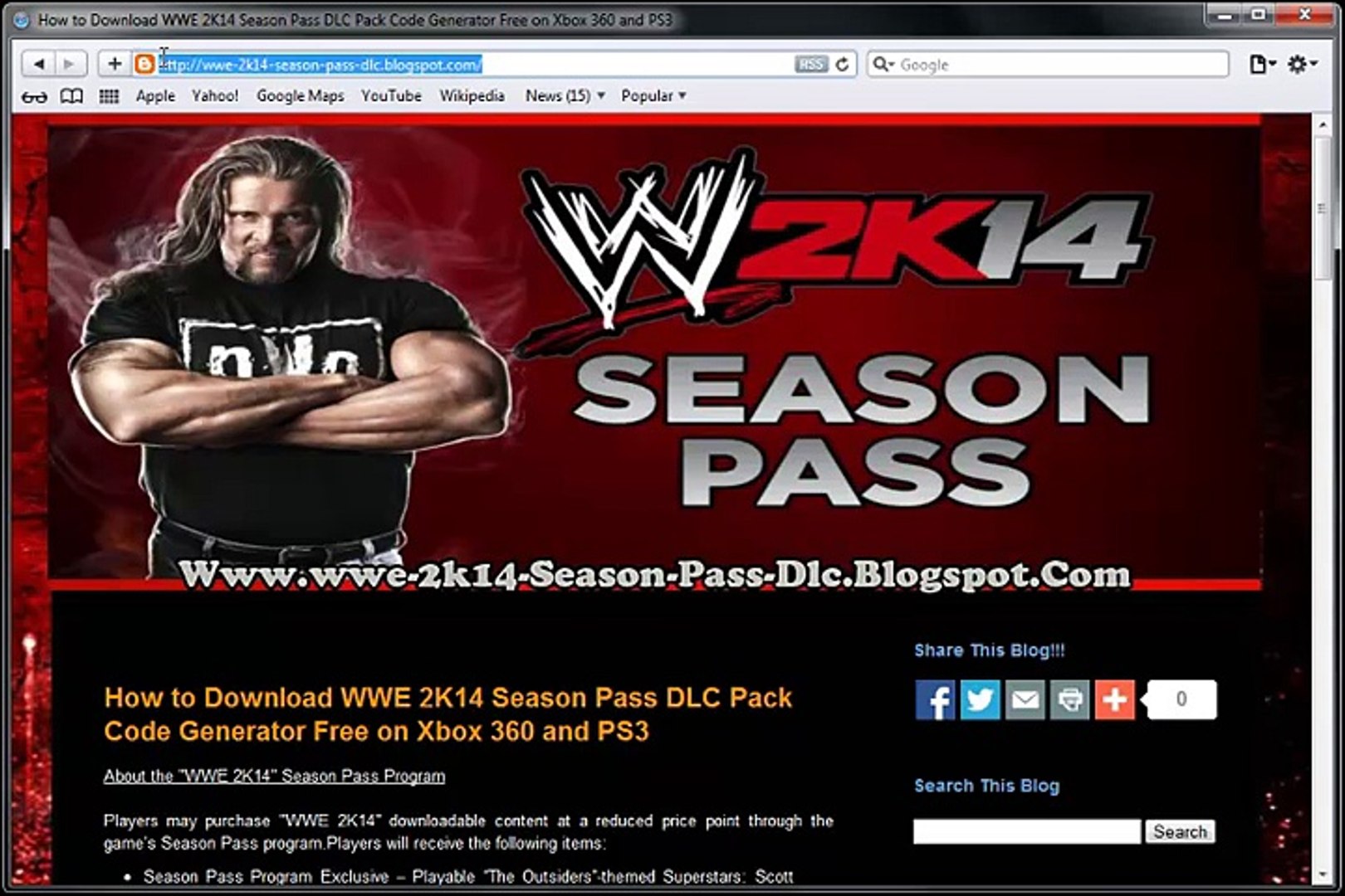 Get Free Wwe 2k14 Season Pass Dlc Pack Game Activation Key Xbox 360 Ps3 Updated 2015 Video Dailymotion