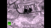 Iraq Combat-Cam Video: Military Aircraft Bombs ISIS Hideouts in Mosul