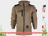 Rawcraft Long Sleeved Zip Up Hooded Knitted Jacket Men's Brown Size S