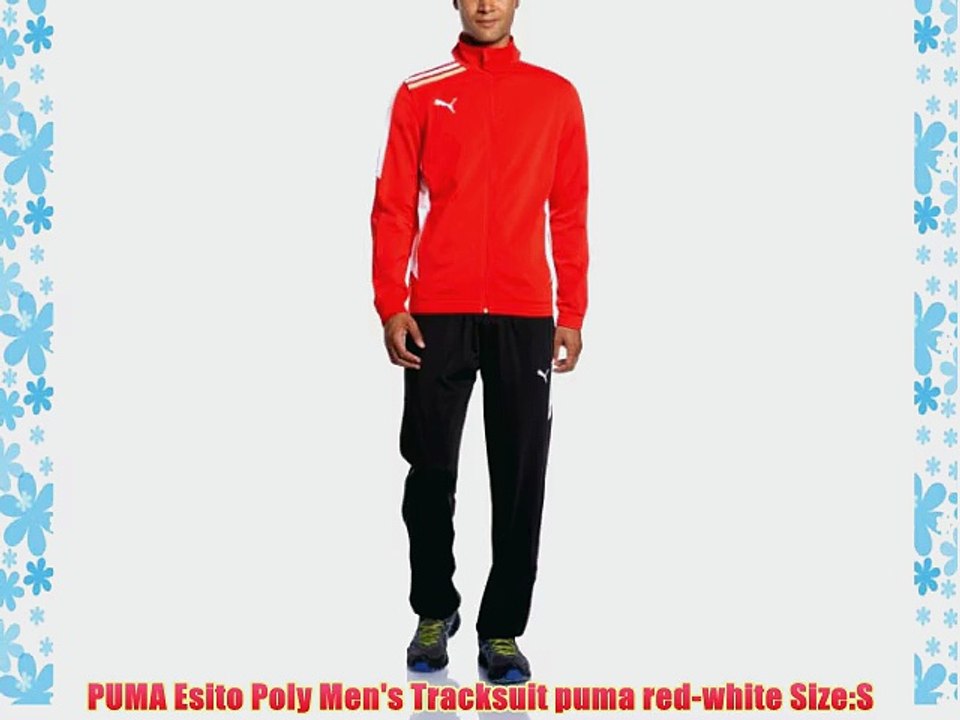 Tracksuit puma red-white Size:S 