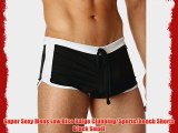 Super Sexy Mens Low Rise Bulge Clubbing/Sports/beach Shorts Black Small