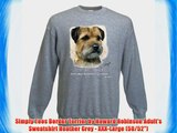 Simply Tees Border Terrier by Howard Robinson Adult's Sweatshirt Heather Grey - XXX-Large (50/52)