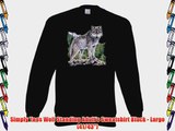 Simply Tees Wolf Standing Adult's Sweatshirt Black - Large (41/43)