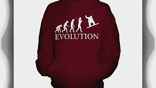 Snowboarder Evolution of Man - Kids Hoodie - Boys/Girls/Childrens Age 1-2 Colour Aniseed Pip