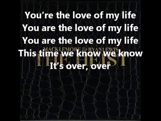 Macklemore - Thin Line Ft. Buffalo Madonna (Lyrics On Screen) (The Heist)