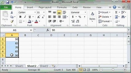 Microsoft Excel 2010 Tutorial - Part 10 out of 12 - Basic Math 2