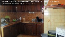 A vendre - maison - LE FOUSSERET (31430) - 5 pièces - 110m²
