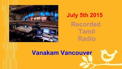 Vanakam Vancouver 2015-07-05