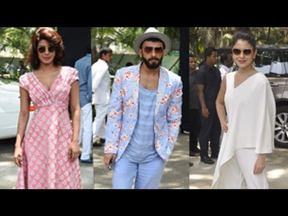 Priyanka Chopra, Anushka Sharma, Ranveer Singh at Dil Dhadakne Do Music Launch