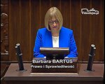 Poseł Barbara Bartuś - Wystąpienie z dnia 25 czerwca 2015 roku.
