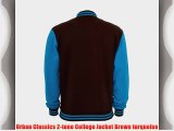 Urban Classics 2-tone College Jacket Brown turquoise