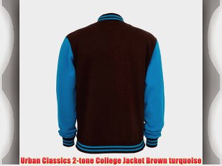 Urban Classics 2-tone College Jacket Brown turquoise