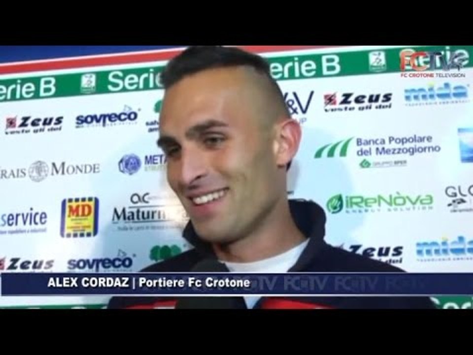 Post Entella, Alex Cordaz in mixed zone