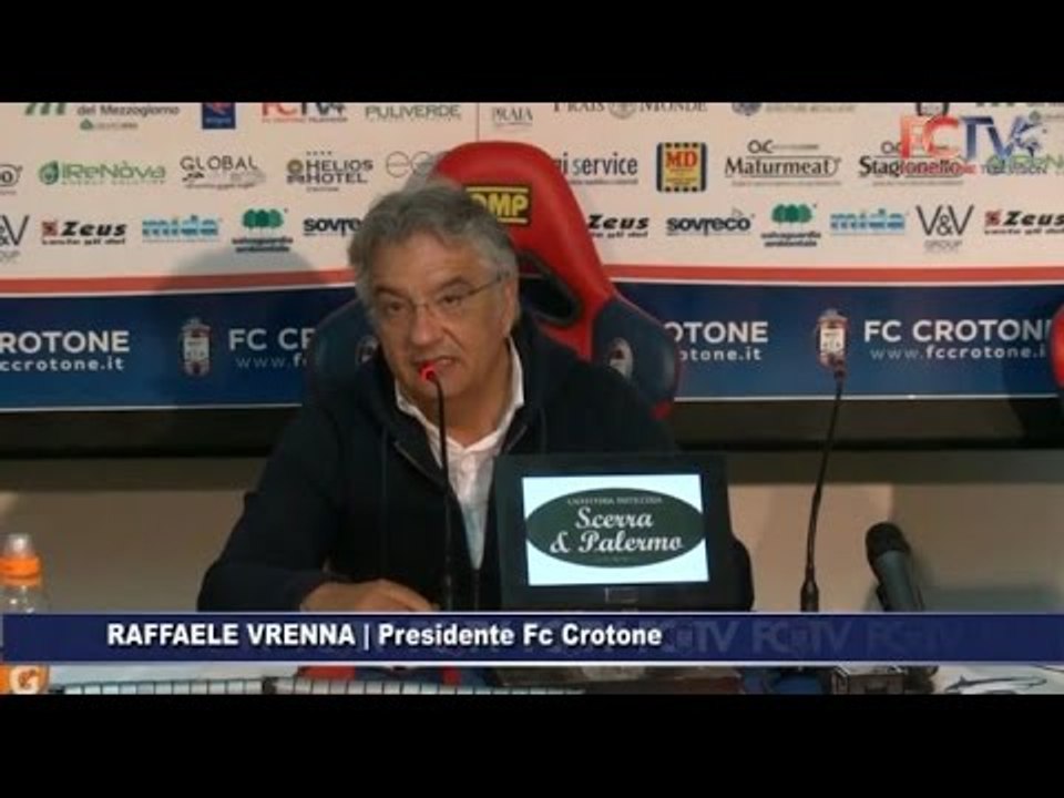 Sala Stampa, la conferenza post gara di Crotone-V.Entella