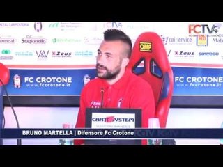 Verso #CrotoneLanciano, Martella in conferenza