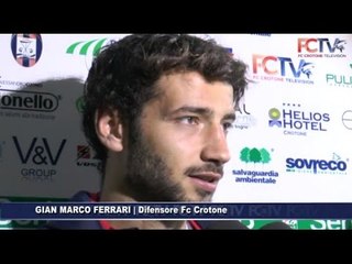 Crotone-Avellino, Gian Marco Ferrari in mixed zone