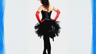 Burlesque Mardi Gras Black Mini Loopy Tutu (UK 16 US 14 EU 46)