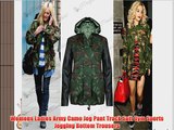 Womens Ladies Army Camo Jog Pant Track Suit Gym Sports Jogging Bottom Trousers