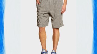 Nike Men's Essential Dri Fit Cotton Knit Were Short - Carbon Heather/Black X-Large