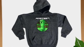 Boys Minecraft Hoody | Boys Mine Craft Hoodie | Grey Creeper | Age 9 to 10