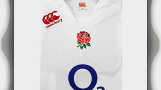 Canterbury Kids Rugby England Home Pro Short Sleeve Sport Top Shirt 2014 2015 White 9-10 (MB)