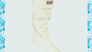 Hunter Fleece Welly Socks Cream - Medium UK