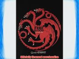 Official Game Of Thrones Targaryen Fire And Blood Unisex Hoodie (L)