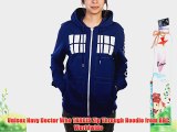 Unisex Navy Doctor Who TARDIS Zip Through Hoodie from BBC Worldwide