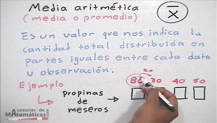 Media aritmética (promedio) - HD