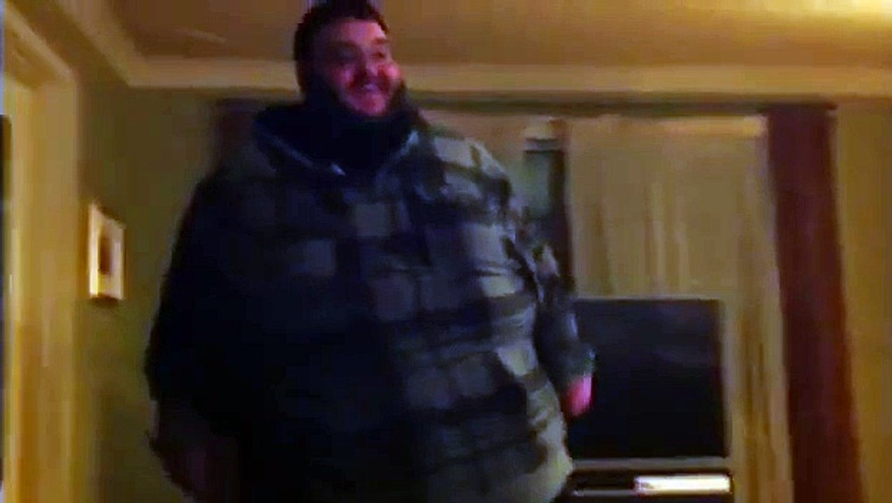 Fat man rolling