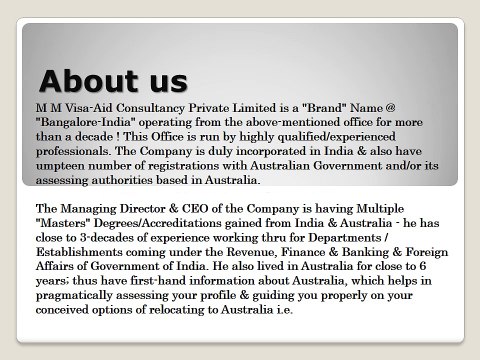 MM VISA AID CONSULTANCY
