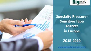 Research report of Specialty Pressure-Sensitive Tape Market in Europe 2015-2019