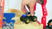 Hot Wheels vs Disney Cars Competition Monster Jam and Mater's Tall Tales Pixar Cars Monster Trucks