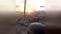 Kars'ta çıkan yangında 5 ev ile 5 ahır yandı