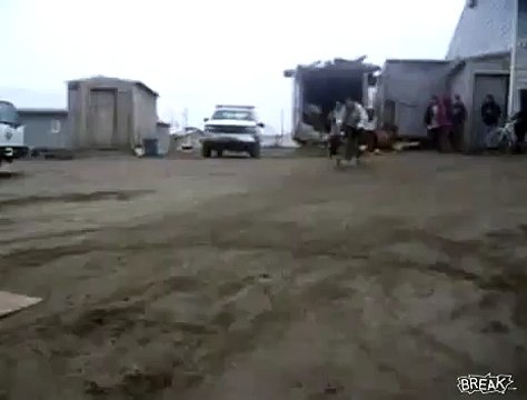 Saut bien raté à vélo