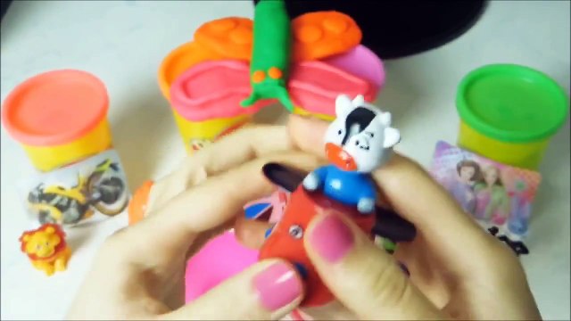 Kinder surprise eggs play doh peppa pig mickey mouse spongebob squarepants