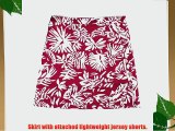 Glenmuir Ladies Lulu Tropical Print Cotton Stretch Skort in 3 Colours - UK 12 - Grenadine/White