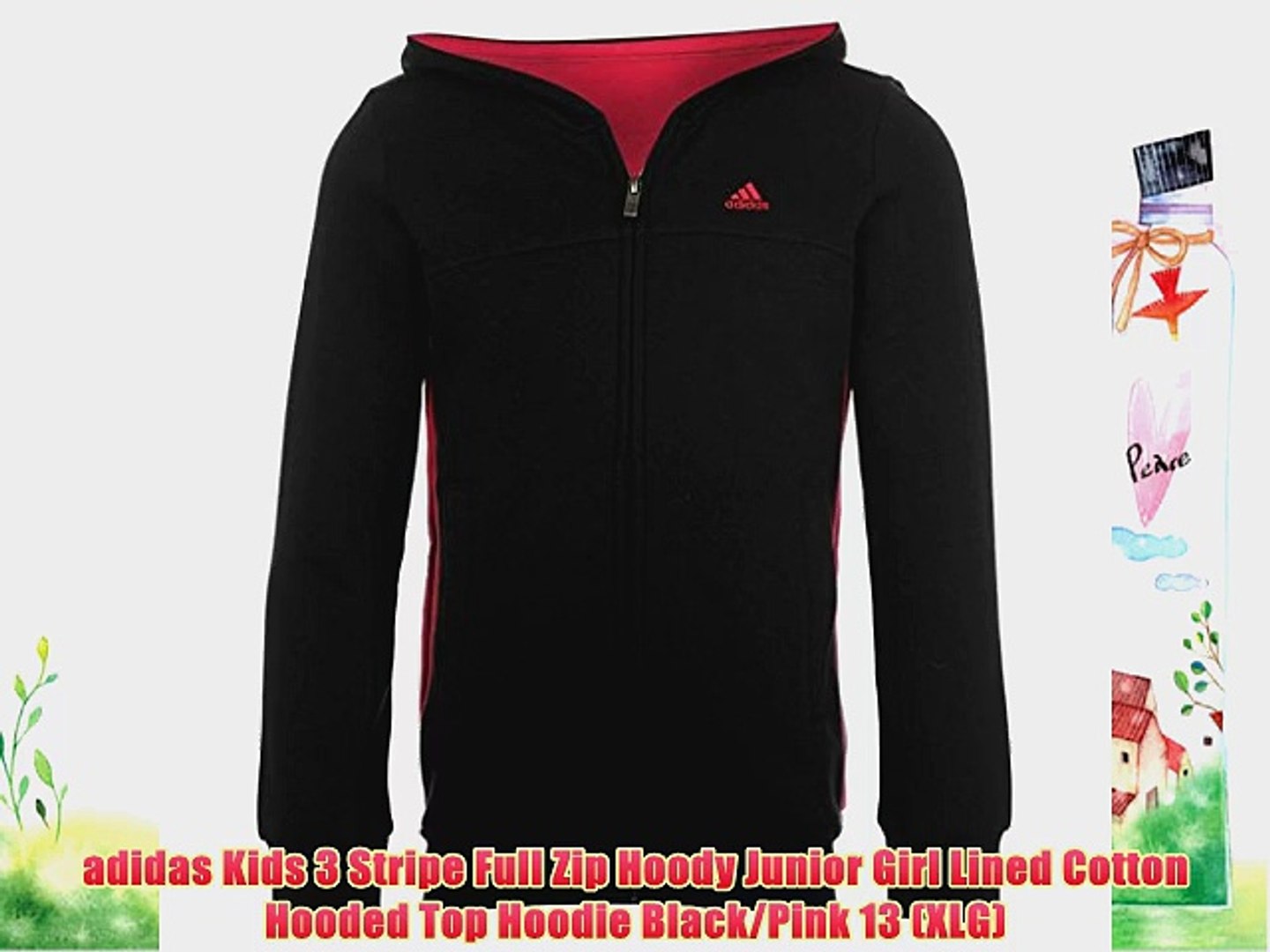 girls adidas zip up hoodie