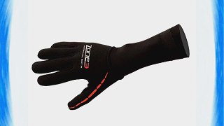 Zone3 Neoprene Swim Gloves - Black / Red - M