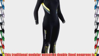 Cressi Women's Castoro Modular Wetsuit - Black/Grey/Yellow X-Large