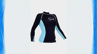 Gul Women's Swami Long Sleeve Rash Guard - Black/Glacier Size 14